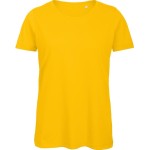 Damen T-Shirt B+C Inspire T aus Bio-Baumwolle - Gelb M