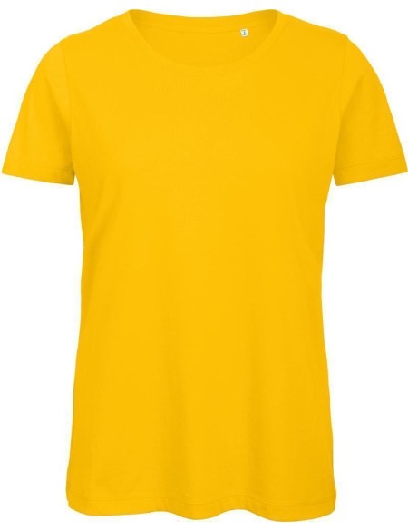 Damen T-Shirt B+C Inspire T aus Bio-Baumwolle - Gelb L