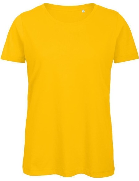 Damen T-Shirt B+C Inspire T aus Bio-Baumwolle - Gelb XXL