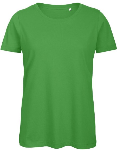 Damen T-Shirt B+C Inspire T aus Bio-Baumwolle – Echtgrün XS