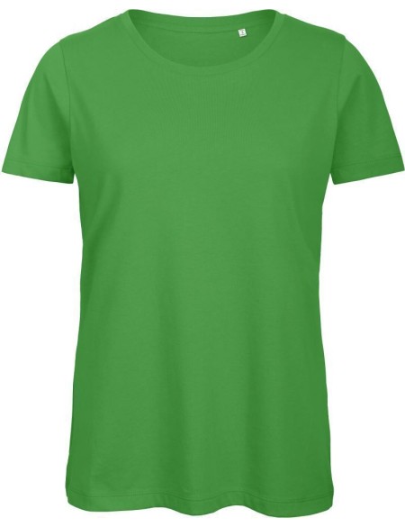 Damen T-Shirt B+C Inspire T aus Bio-Baumwolle - Echtgrün L