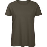 Damen T-Shirt B+C Inspire T aus Bio-Baumwolle - Khaki XS
