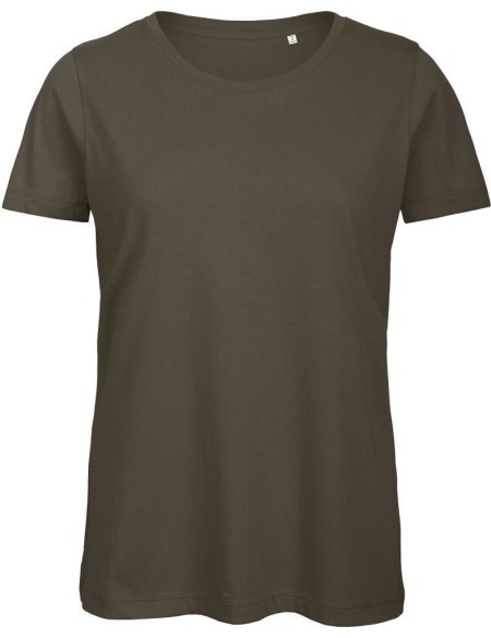 Damen T-Shirt B+C Inspire T aus Bio-Baumwolle - Khaki M