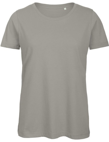 Damen T-Shirt B+C Inspire T aus Bio-Baumwolle - Hellgrau XS