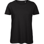 Damen T-Shirt B+C Inspire T aus Bio-Baumwolle - Schwarz XS