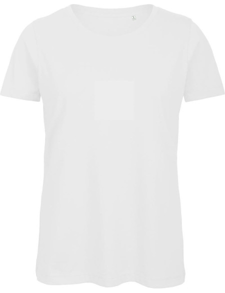 Damen T-Shirt B+C Inspire T aus Bio-Baumwolle - Weiß XS