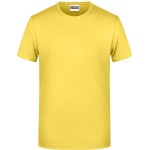 James+Nicholson 8008 Herren-T-Shirt aus Bio-Baumwolle – Gelb S