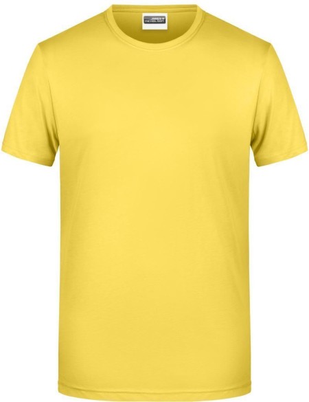 James+Nicholson 8008 Herren-T-Shirt aus Bio-Baumwolle – Gelb XL