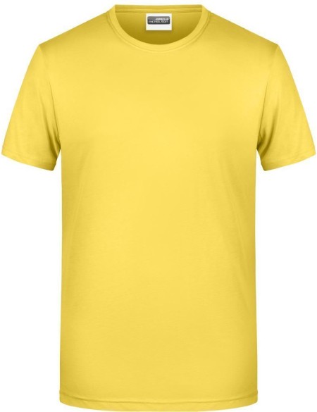 James+Nicholson 8008 Herren-T-Shirt aus Bio-Baumwolle – Gelb XXL