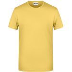 James+Nicholson 8008 Herren-T-Shirt aus Bio-Baumwolle – Hellgelb XL