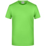 Herren-T-Shirt aus Bio-Baumwolle James+Nicholson 8008 – Limettengrün XL