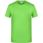 Herren-T-Shirt aus Bio-Baumwolle James+Nicholson 8008 – Limettengrün 3XL