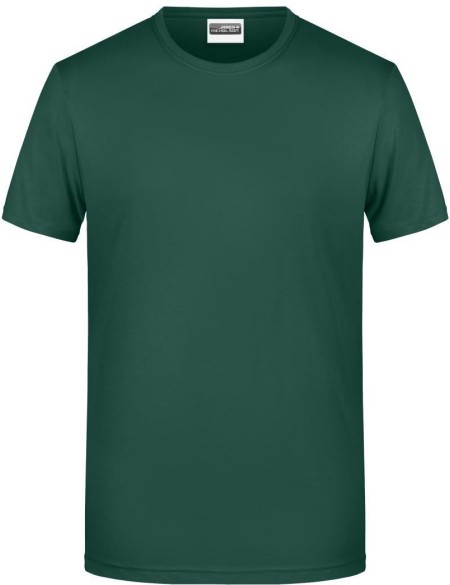 Herren-T-Shirt aus Bio-Baumwolle James+Nicholson 8008 – Dunkelgrün M