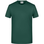 Herren-T-Shirt aus Bio-Baumwolle James+Nicholson 8008 – Dunkelgrün L