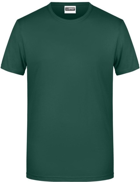 Herren-T-Shirt aus Bio-Baumwolle James+Nicholson 8008 – Dunkelgrün L