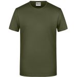 James+Nicholson 8008 Herren-T-Shirt aus Bio-Baumwolle – Olive L