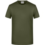 James+Nicholson 8008 Herren-T-Shirt aus Bio-Baumwolle – Olivgrün XXL