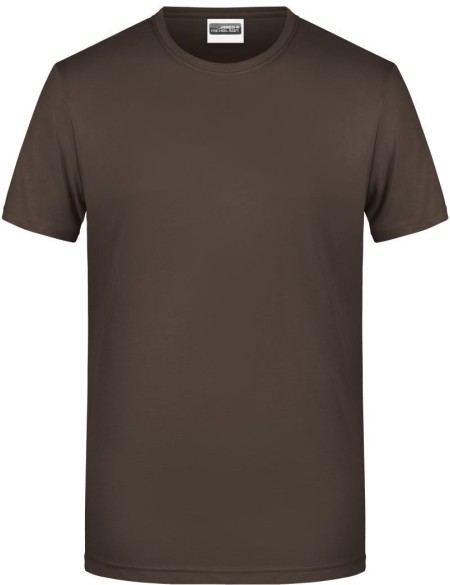 James+Nicholson 8008 Herren-T-Shirt aus Bio-Baumwolle – Braun XL