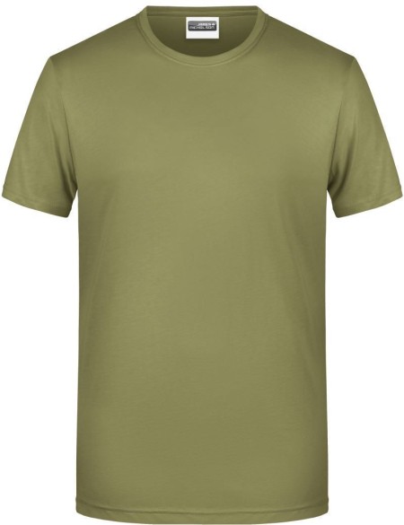 James+Nicholson 8008 Herren-T-Shirt aus Bio-Baumwolle – Khaki L