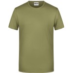 James+Nicholson 8008 Herren-T-Shirt aus Bio-Baumwolle – Khaki XL
