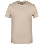 James+Nicholson 8008 Herren-T-Shirt aus Bio-Baumwolle – Stone L