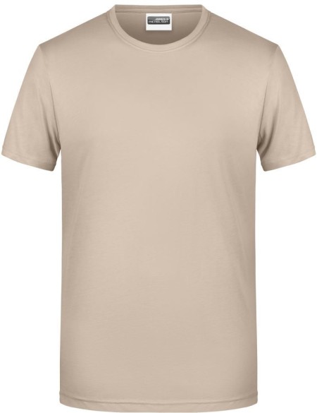 James+Nicholson 8008 Herren-T-Shirt aus Bio-Baumwolle – Stone S
