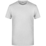 James+Nicholson 8008 Herren-T-Shirt aus Bio-Baumwolle – Ash XL
