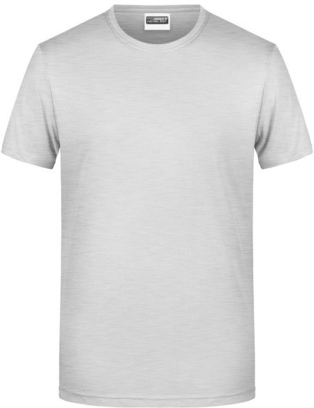 James+Nicholson 8008 Herren-T-Shirt aus Bio-Baumwolle – Ash L