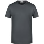James+Nicholson 8008 Herren-T-Shirt aus Bio-Baumwolle – Graphit S