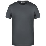 James+Nicholson 8008 Herren-T-Shirt aus Bio-Baumwolle – Graphit M