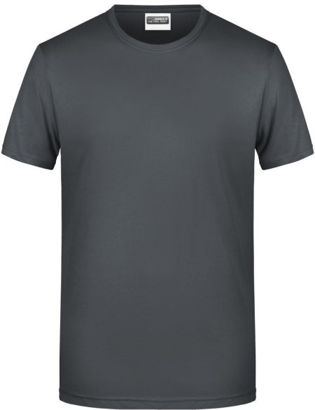 James+Nicholson 8008 Herren-T-Shirt aus Bio-Baumwolle – Graphit 3XL