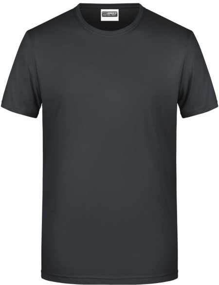 James+Nicholson 8008 Herren-T-Shirt aus Bio-Baumwolle – Schwarz S