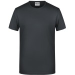 James+Nicholson 8008 Herren-T-Shirt aus Bio-Baumwolle – Schwarz XL