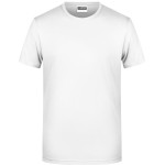 James+Nicholson 8008 Herren-T-Shirt aus Bio-Baumwolle – Weiß S