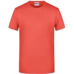 James+Nicholson 8008 Herren-T-Shirt aus Bio-Baumwolle – Koralle XL