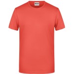 James+Nicholson 8008 Herren-T-Shirt aus Bio-Baumwolle – Koralle S