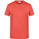James+Nicholson 8008 Herren-T-Shirt aus Bio-Baumwolle – Koralle M
