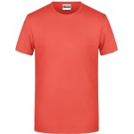 James+Nicholson 8008 Herren-T-Shirt aus Bio-Baumwolle – Koralle L