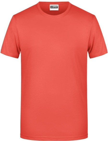 James+Nicholson 8008 Herren-T-Shirt aus Bio-Baumwolle – Koralle XL