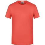 James+Nicholson 8008 Herren-T-Shirt aus Bio-Baumwolle – Koralle 3XL