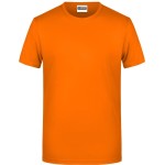 James+Nicholson Herren-T-Shirt aus Bio-Baumwolle 8008 – Orange L