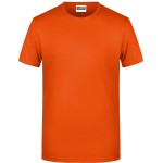 Herren-T-Shirt aus Bio-Baumwolle James+Nicholson 8008 – Dunkelorange L