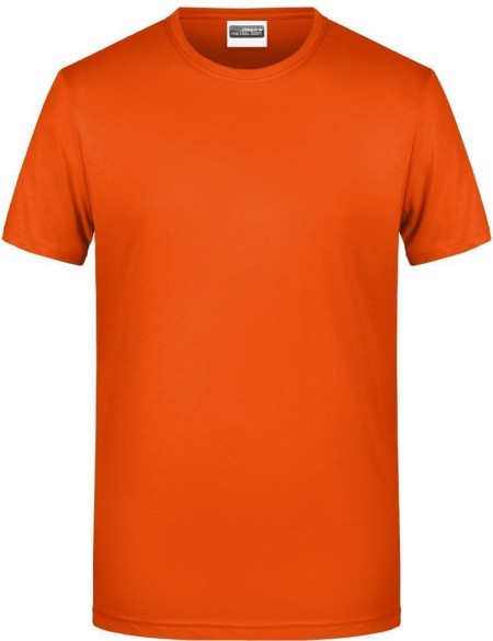 James+Nicholson 8008 Herren-T-Shirt aus Bio-Baumwolle – Dunkelorange XXL