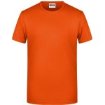 Herren-T-Shirt aus Bio-Baumwolle James+Nicholson 8008 – Dunkelorange 3XL