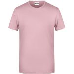 Herren-T-Shirt aus Bio-Baumwolle James+Nicholson 8008 – Zartrosa S