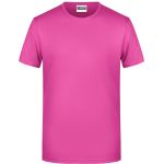 James+Nicholson 8008 Herren-T-Shirt aus Bio-Baumwolle – Pink S
