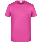 James+Nicholson 8008 Herren-T-Shirt aus Bio-Baumwolle – Pink M