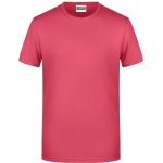 James+Nicholson 8008 Herren-T-Shirt aus Bio-Baumwolle – Himbeere XXL