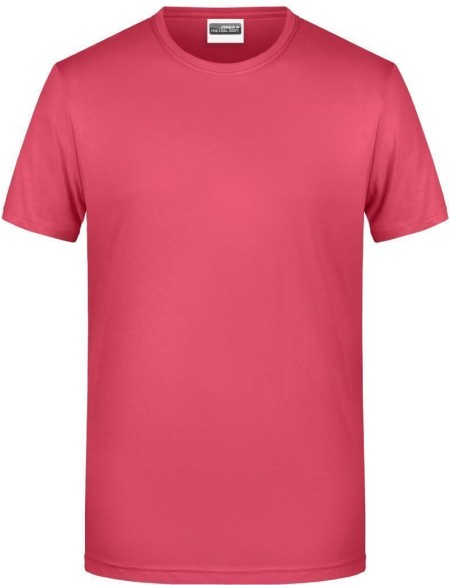 James+Nicholson 8008 Herren-T-Shirt aus Bio-Baumwolle – Himbeere XL