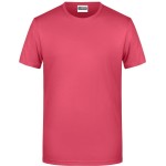 James+Nicholson 8008 Herren-T-Shirt aus Bio-Baumwolle – Himbeere XXL